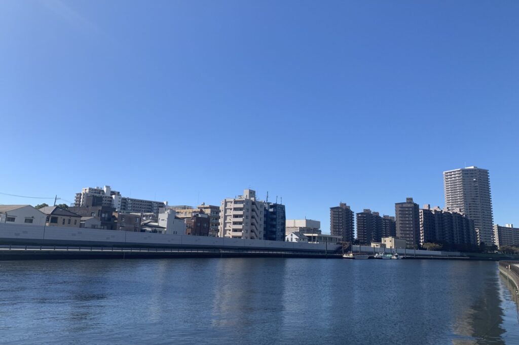 Overview from Senju Ohashi Bridge