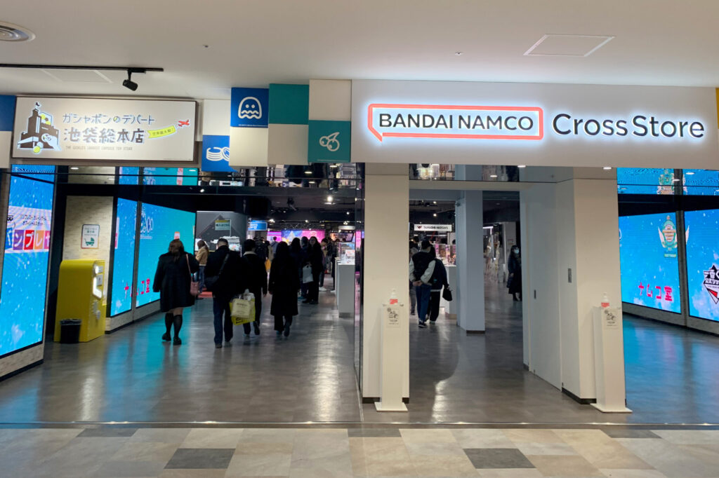 Bandai Namco Cross Store, subculture, comic and anime goodies, at Ikebukuro Sunshine City