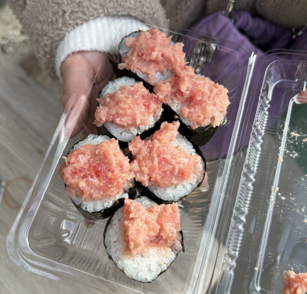 Bluefin Tuna Fatty Belly Roll, Tsukiji Outer Market, Tokyo