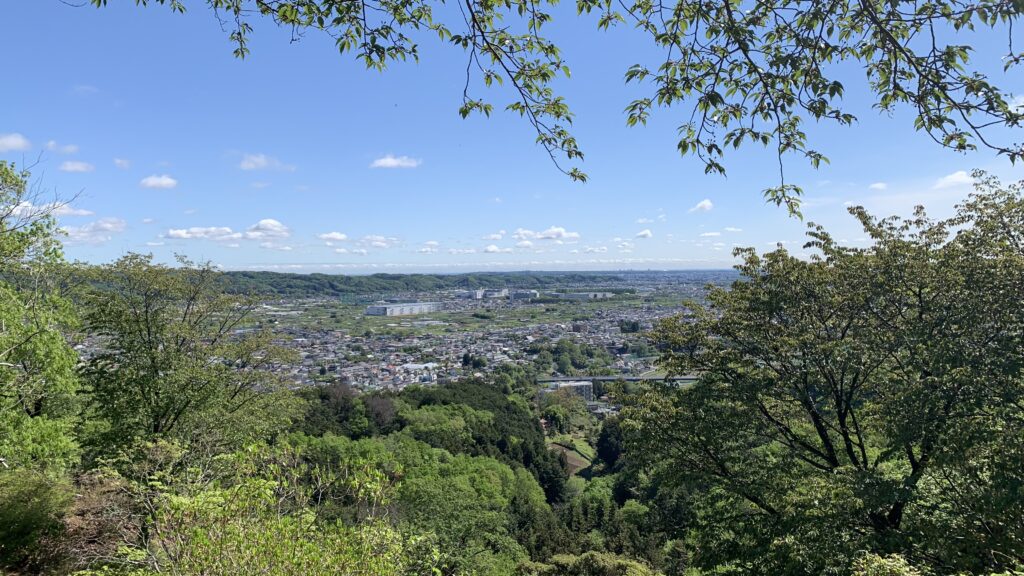 Overview from Mt. Ajiro Benten Yama, Akigawa Hill, Akiruno City