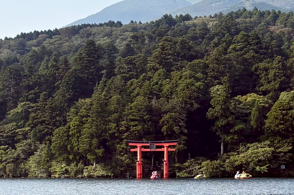 Peace Torii, Lake Ashi, Hakone Shrine, Hakone, Tokyo Walking